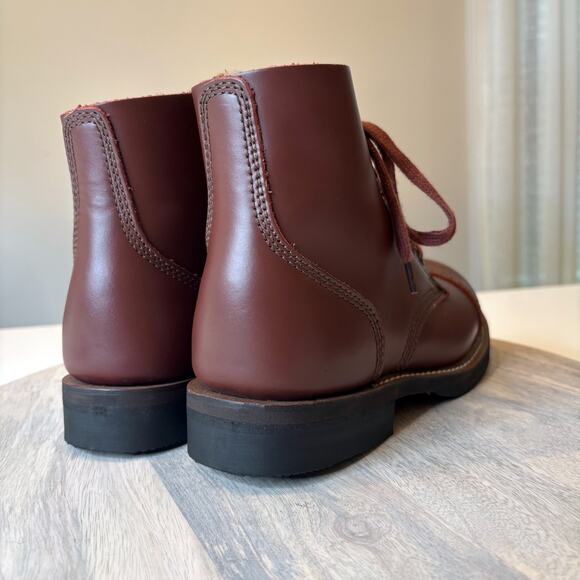 US Army Leather Combat Boots WWII Repro Goodyear Welt Dress Uniform Size 5 - Picture 7 of 12